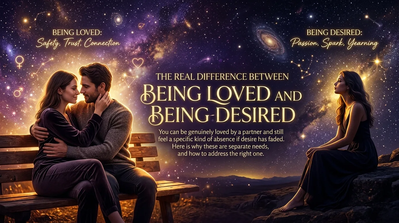 Couple experiencing both love and genuine desire
