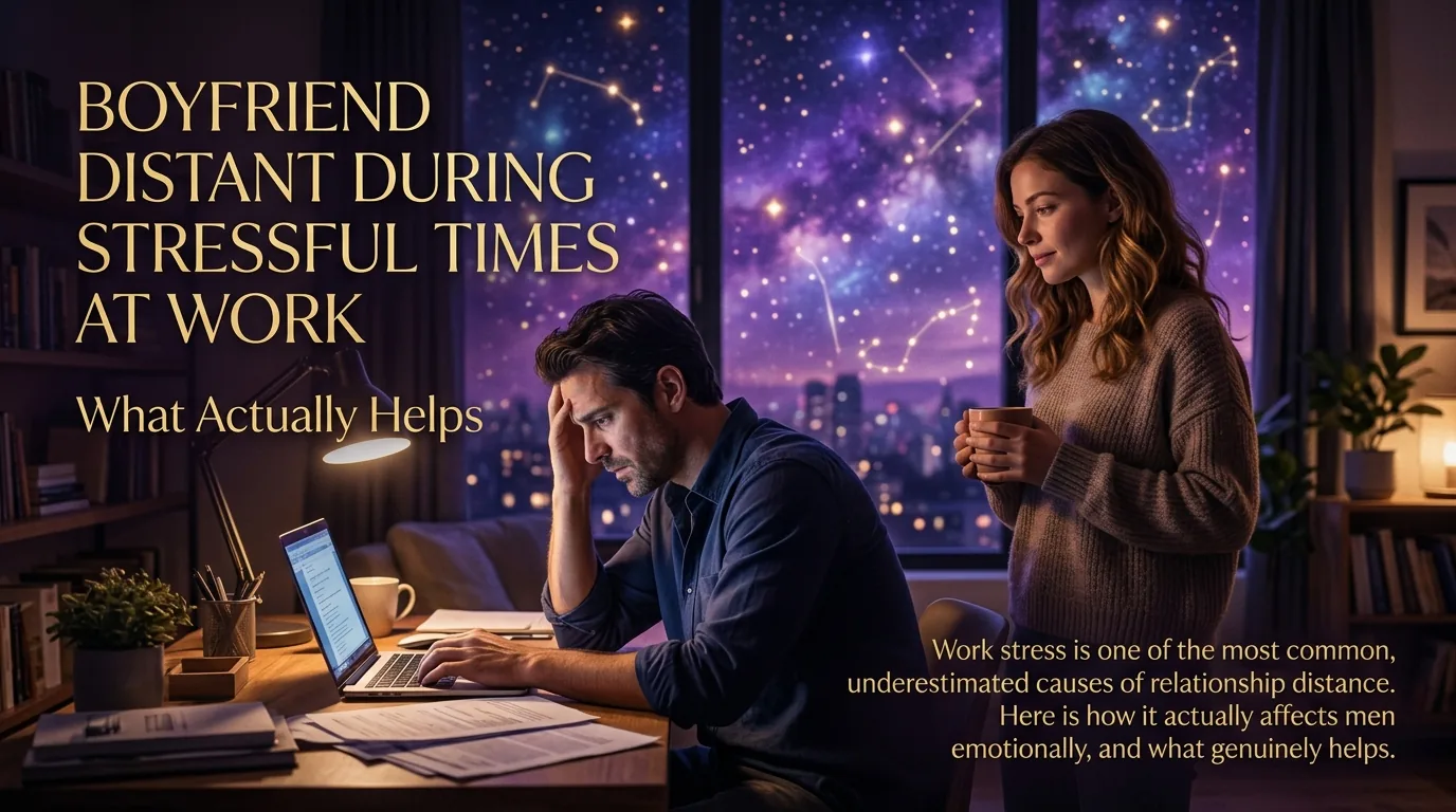 Boyfriend stressed and distant because of work
