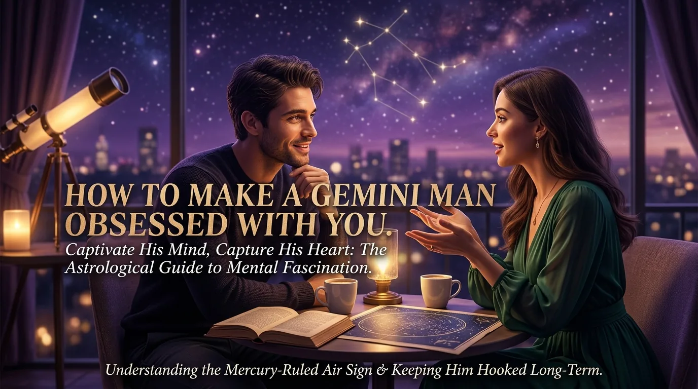 Gemini man fascinated in conversation