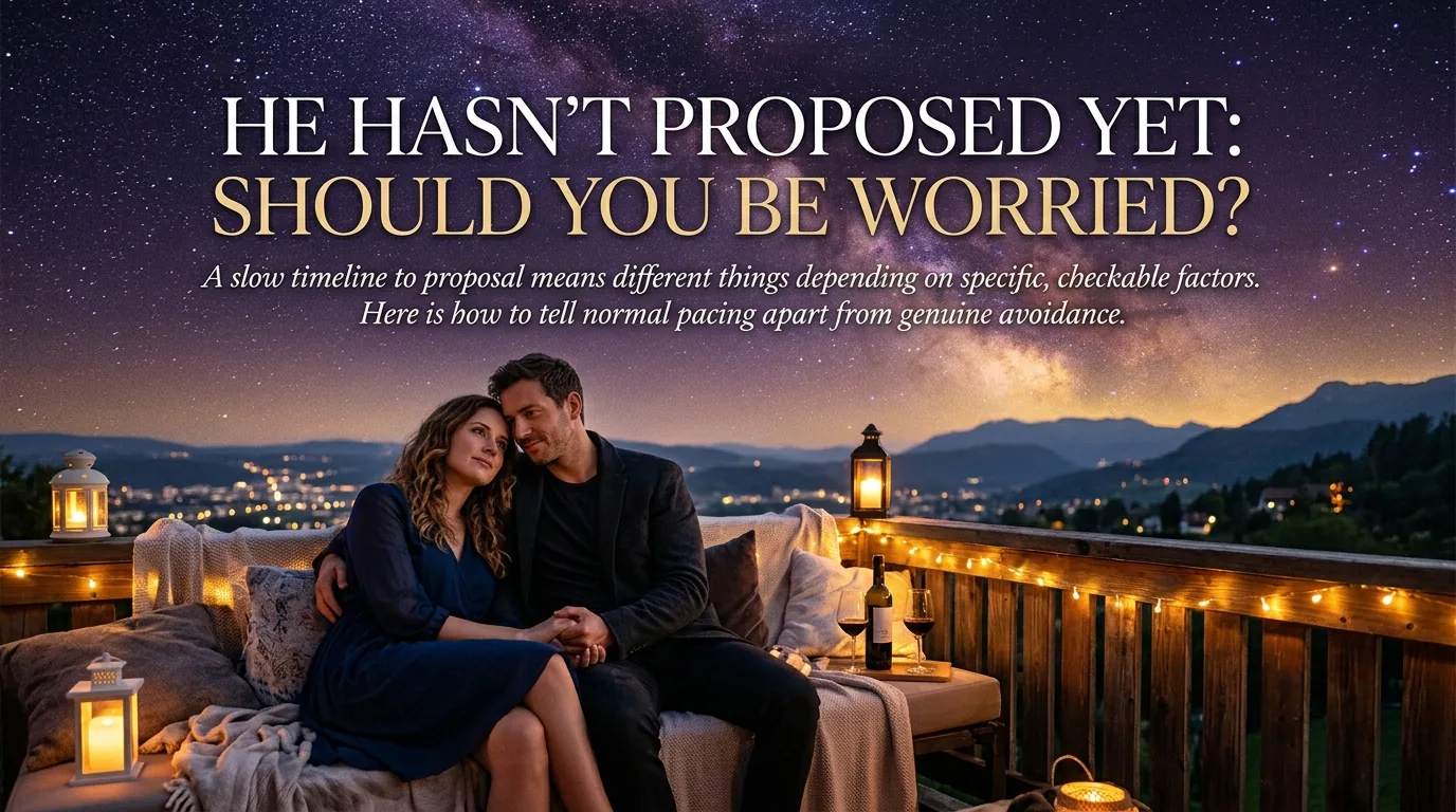 Woman waiting for a marriage proposal