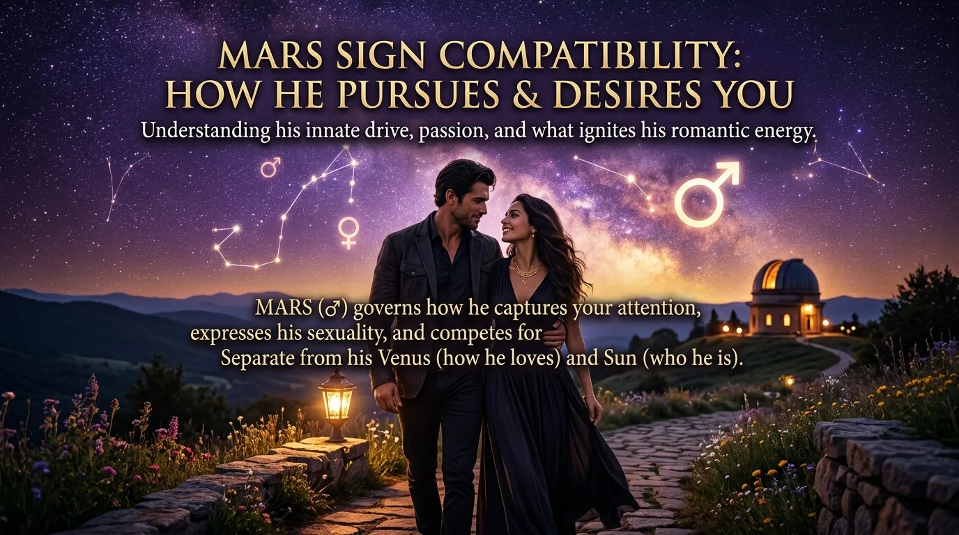 Man pursuing based on his Mars sign