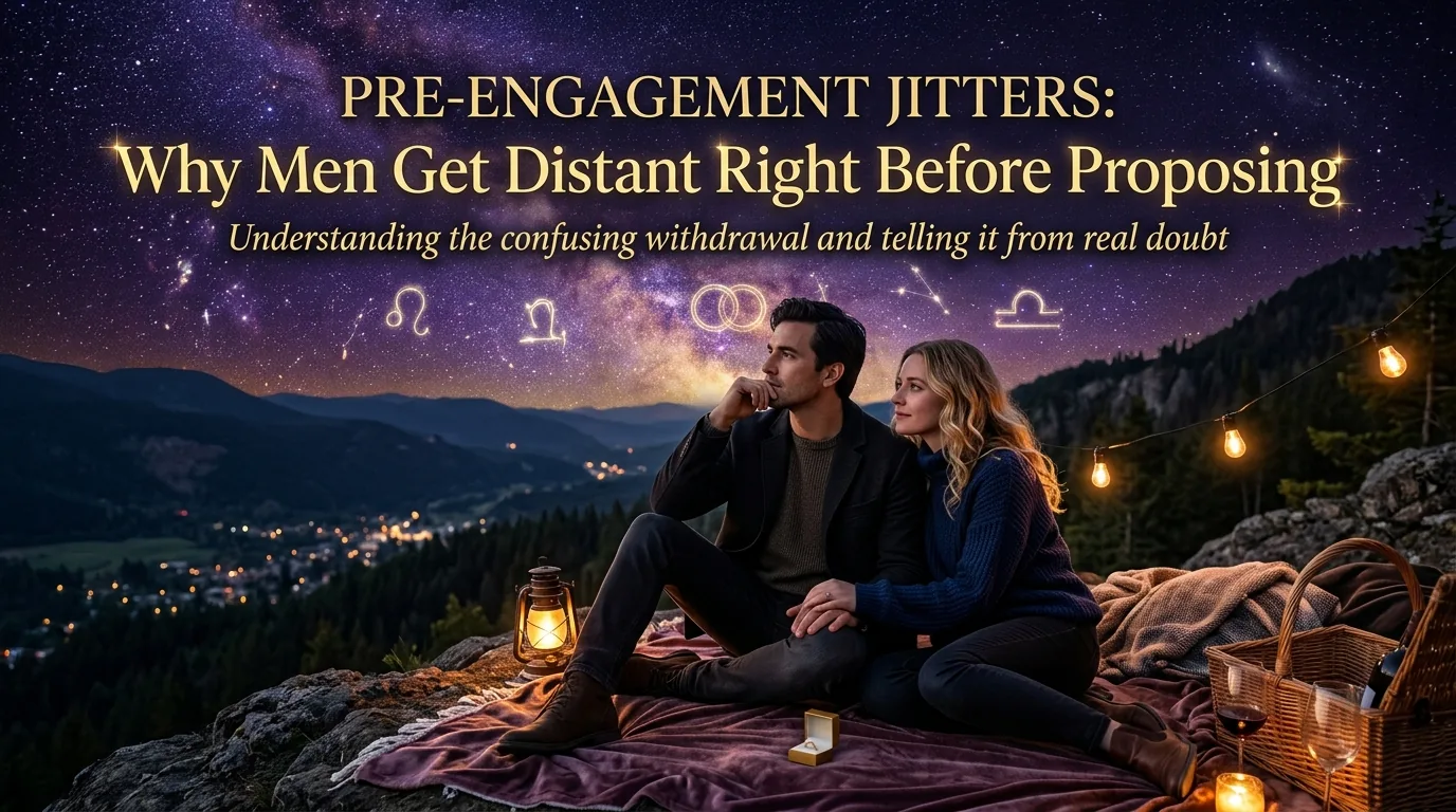 Man feeling nervous before a proposal