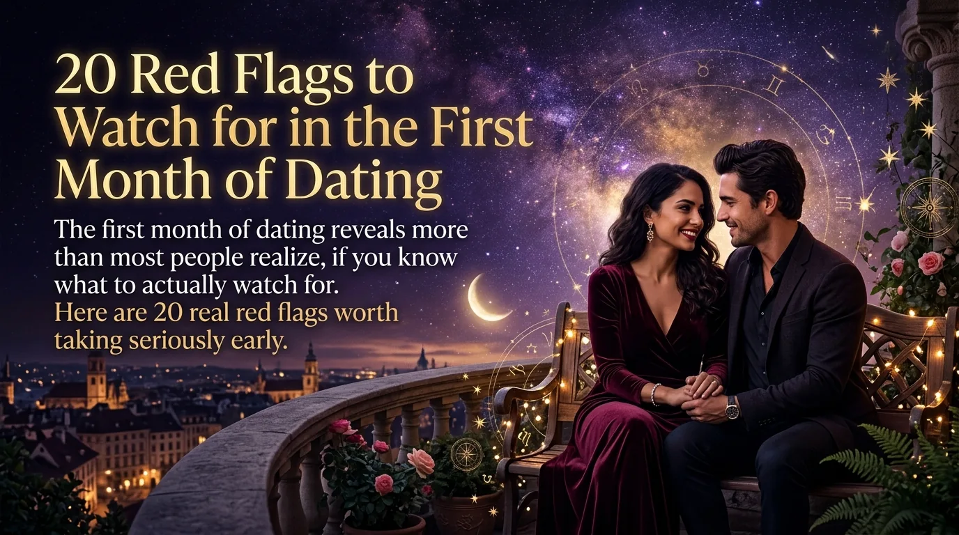 Woman noticing red flags while dating