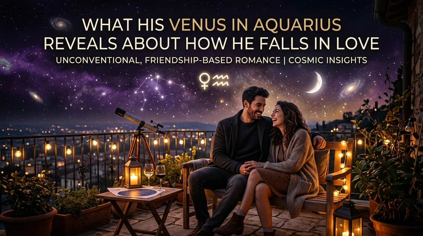 Man with Venus in Aquarius loving unconventionally