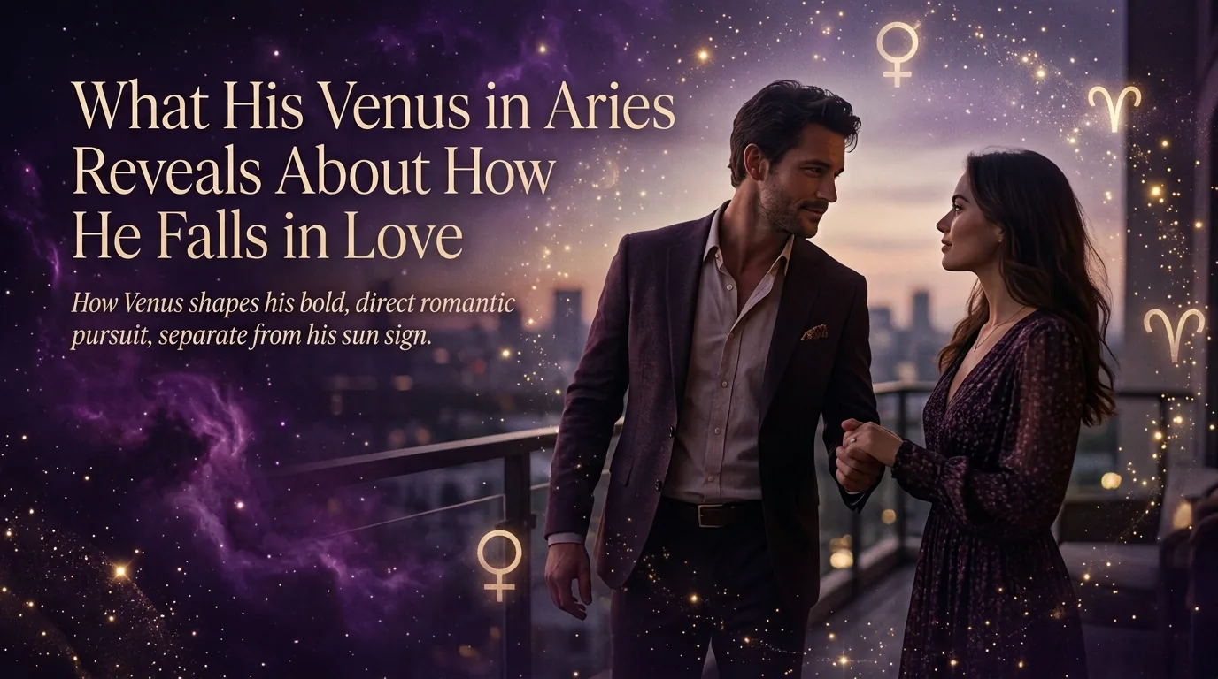 Man with Venus in Aries pursuing love boldly