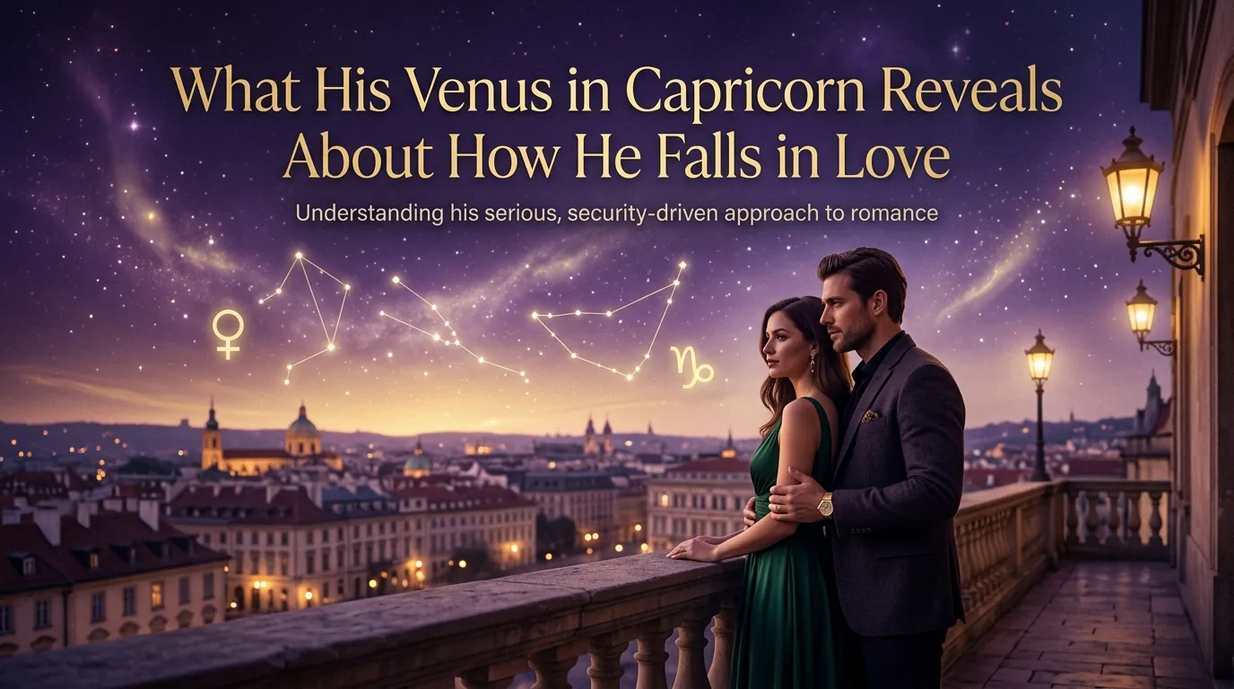 Man with Venus in Capricorn loving seriously and steadily