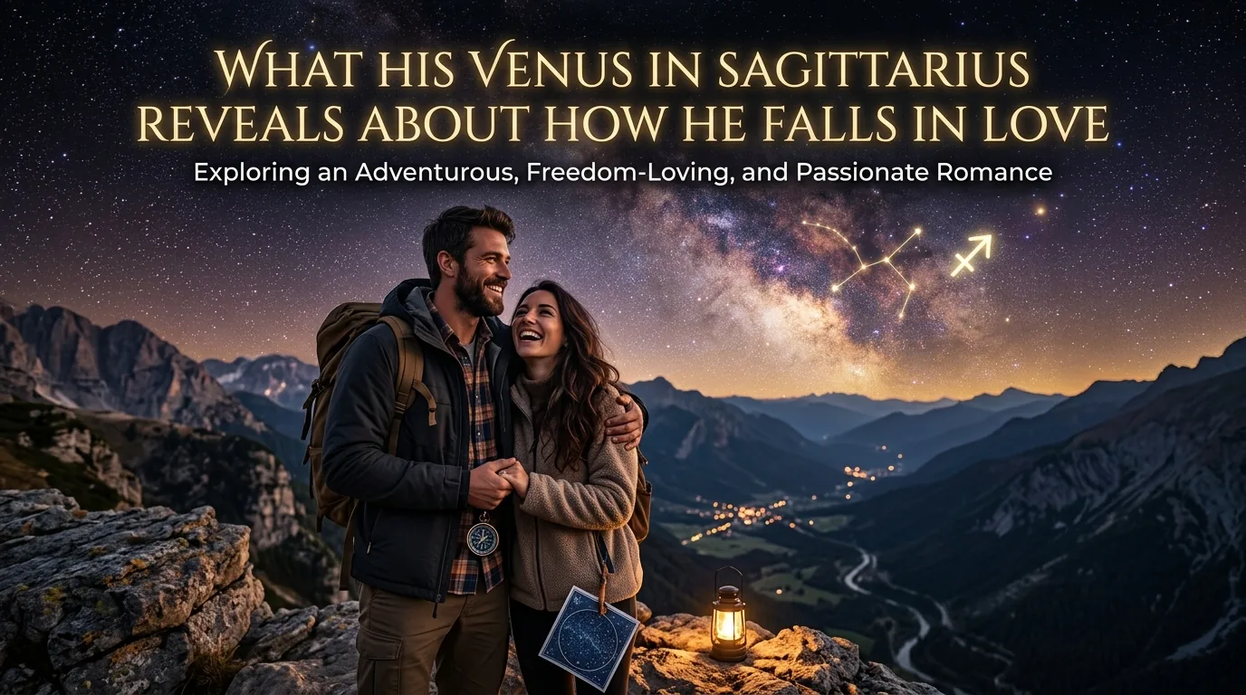 Man with Venus in Sagittarius loving adventurously