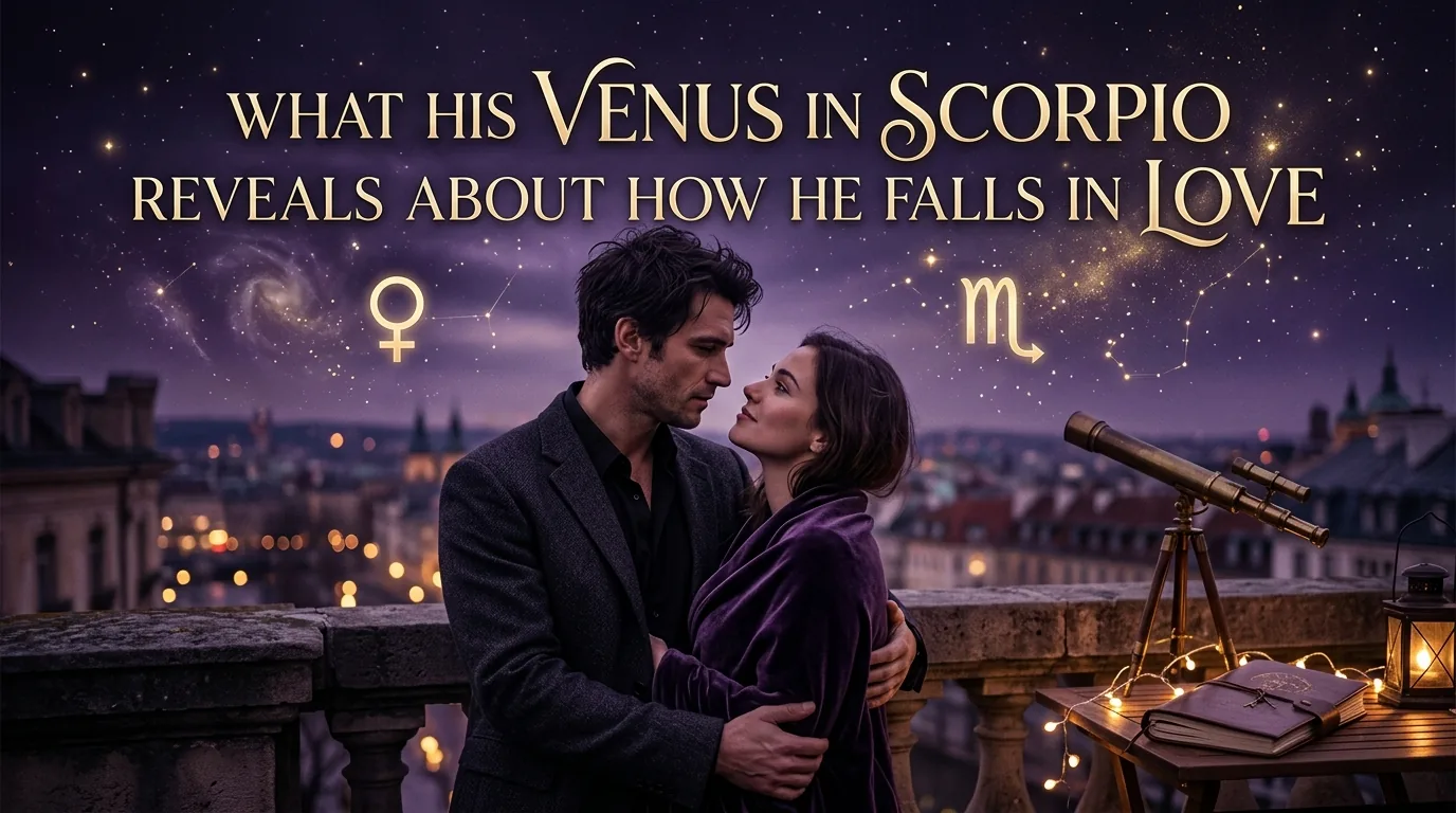 Man with Venus in Scorpio loving intensely