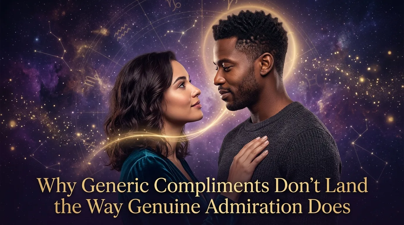 Man receiving a genuine, specific compliment